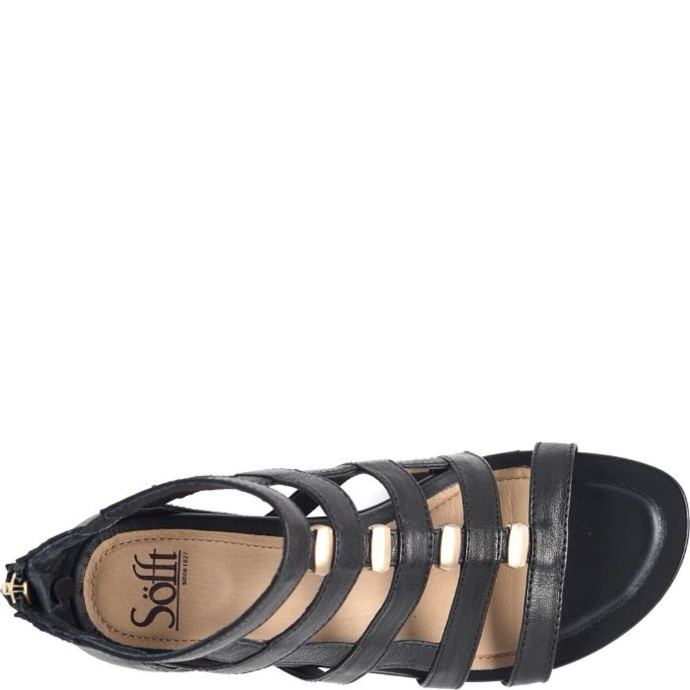 Sofft Black Gladiator Wedge Sandals Rio II. SH161 - Picture 4 of 11